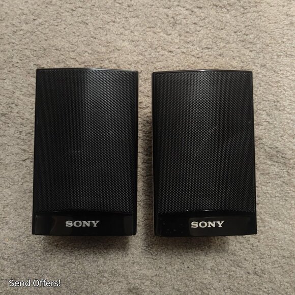 Sony SS-TS92 Left & Right Surround Sound Speakers Only Small Dent On Right - Picture 1 of 5
